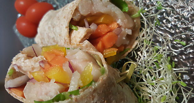 Wrap de pescado tropical. (Foto/suministrada) 