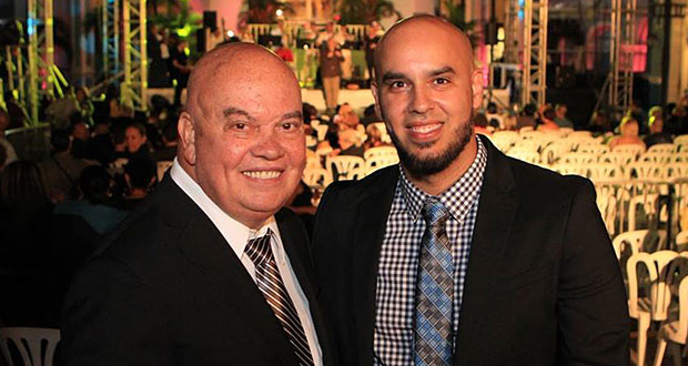 Aníbal Meléndez, alcalde de Fajardo, junto a su hijo, José Aníbal Meléndez. (Foto/suministrada) 