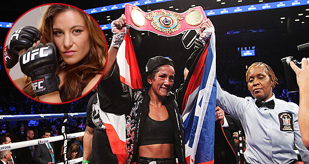 Amanda Serrano añade a su 'staff' a la excampeona de UFC, Miesha Tate. (Foto/Suministrada) 