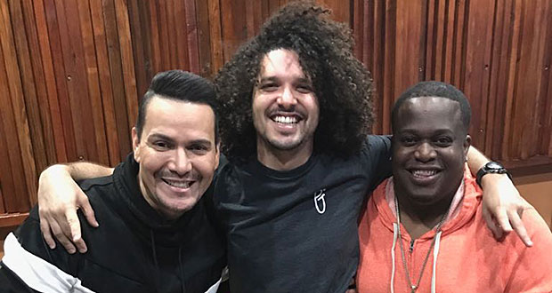 Victor Manuelle, PJ Sin Suela, Hiram Abrante (La Tribu de Abrante). (Foto/Suministrada)