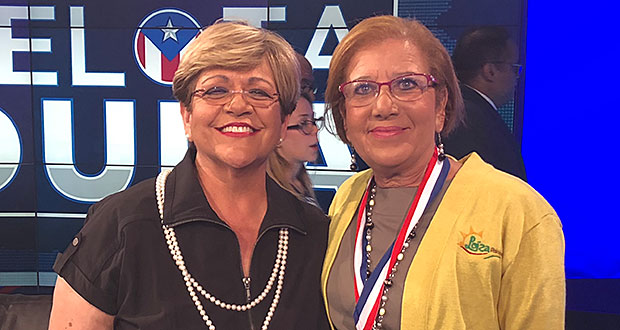 "Mayita"Meléndez, alcaldesa de Ponce junto a la alcaldesa del pueblo de Loíza, Julia Nazario. (Foto/Suministrada)