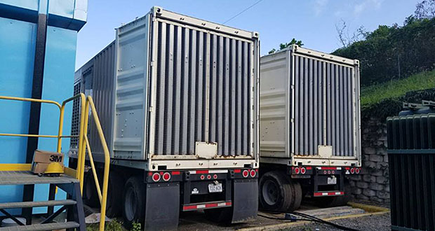 Generadores provistos por la Agencia Federal para el Manejo de Emergencias, para energizar a Vieques. (Foto/Suministrada)