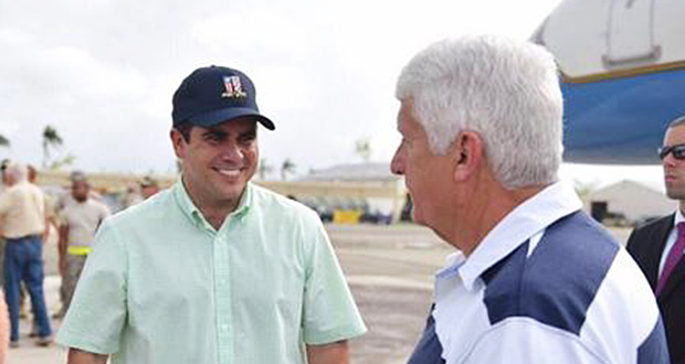 El gobernador Ricardo Rosselló Nevares junto al congresista republicano, Rob Bishop. (Foto/Suministrada)   