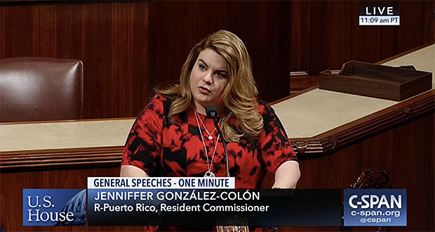 Jenniffer González Colón, comisionada residente. (Foto/Suministrada)