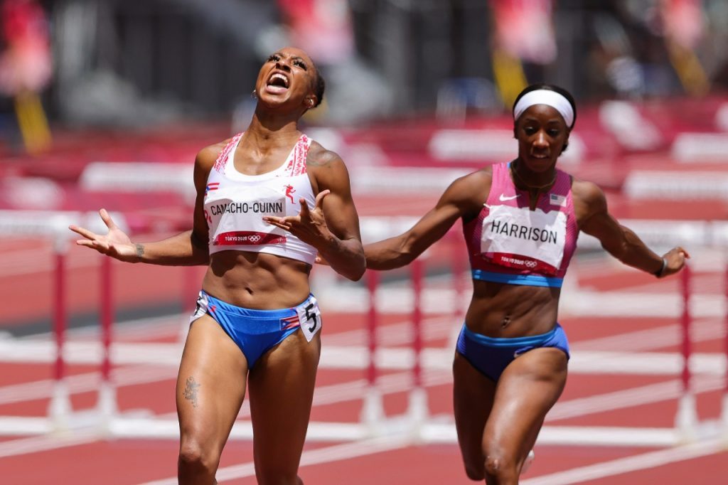 Jasmine Camacho Quinn campeona olímpica de los 100 metros vallas