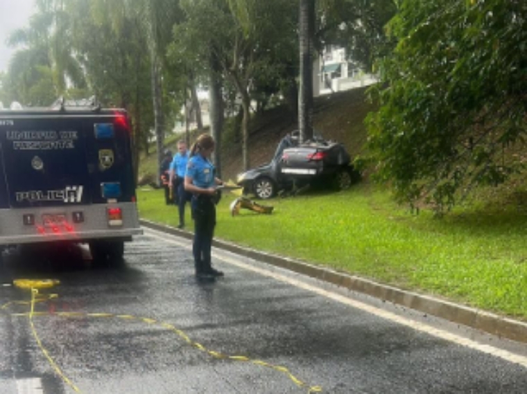 Se registra aparatoso accidente en Trujillo Alto