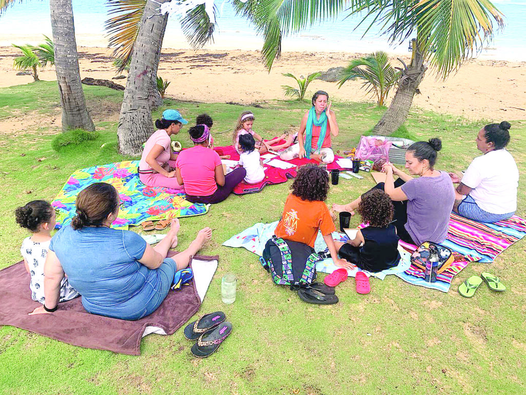 Taller emocional para la familia frente al mar