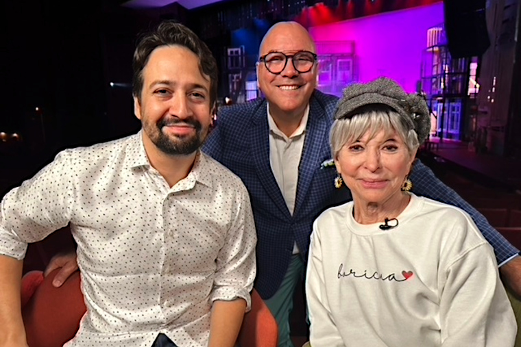 Lin Manuel Miranda, Ender Vega (Productor BAS Entertainment), Rita Moreno. (Foto/Suministrada)