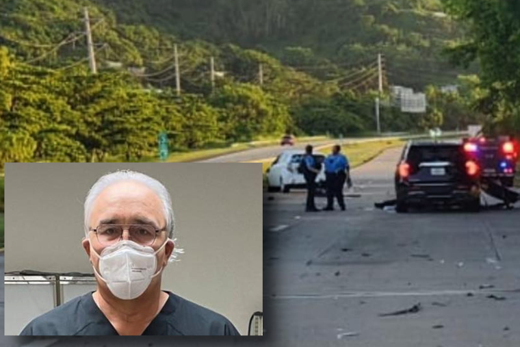 En el recuadro, Carlos Alcalá Muñoz, galeno fallecido en el accidente. (Foto Montaje/José R, Hernández Pérez)